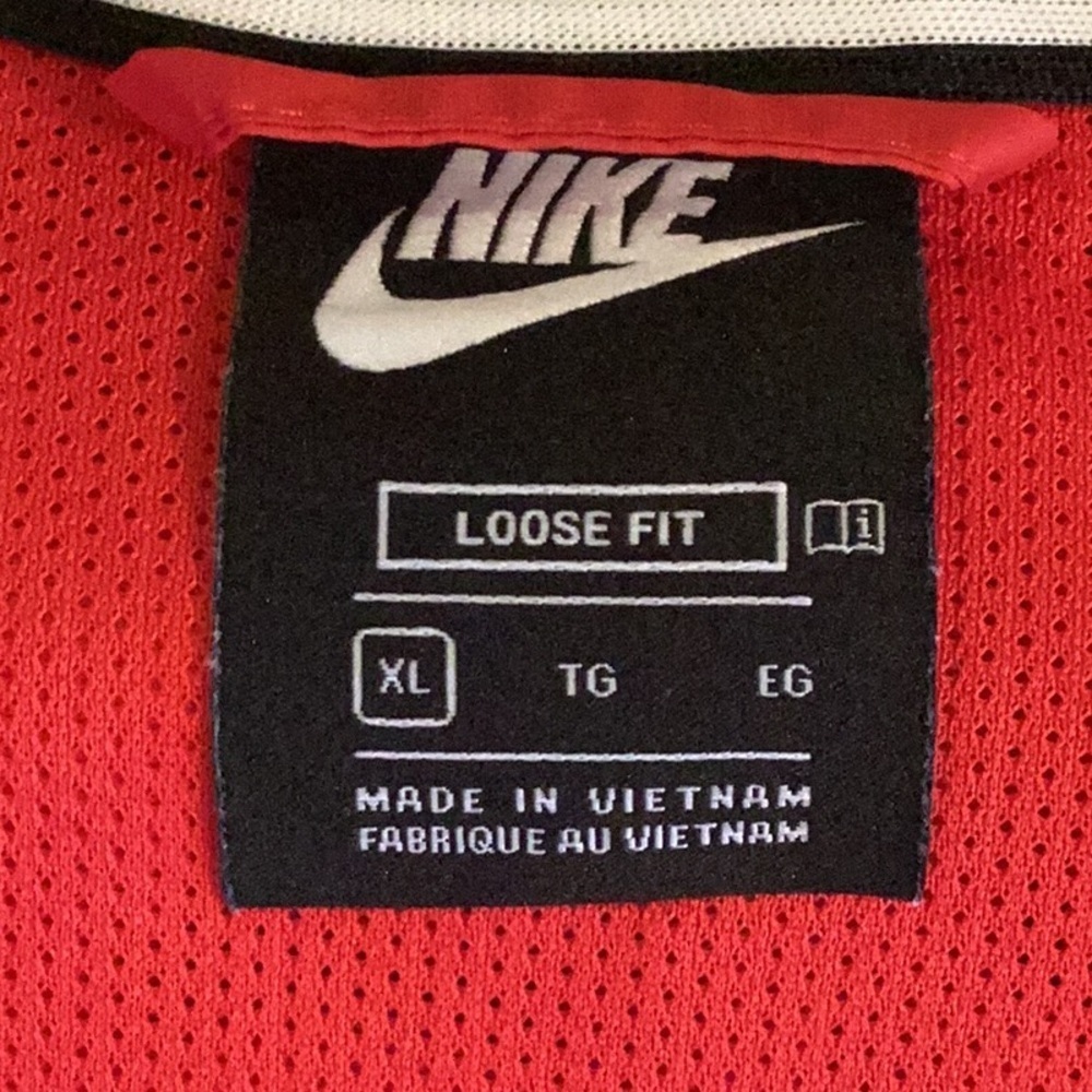 Nike Red and Aqua Hooded Jacket. Loose fit, boys size extra large - Picture 10 of 13